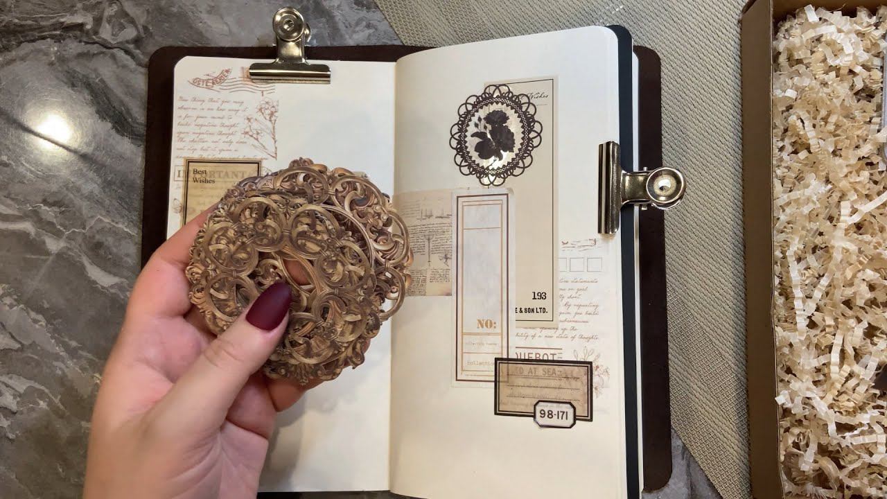 | ASMR for sleep | Vintage Journaling | No talking | Journal decoration | Relaxation 11 смотреть онлайн