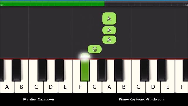 Jana Gana Mana Right Hand Slow Very Easy Piano Tutorial - India National Anthem смотреть онлайн