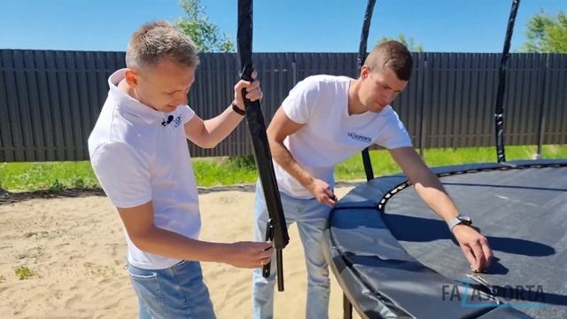 Пошаговая сборка батута на примере ClearFit SpaceHop 12 ft смотреть онлайн