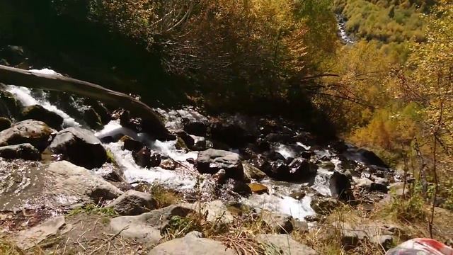 День третий, осень на Кавказе. Долина Домбай-Ульген, Чучхурские водопады, долина реки Птыш. смотреть онлайн