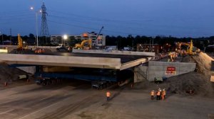Демонтаж и установка нового моста за одни сутки