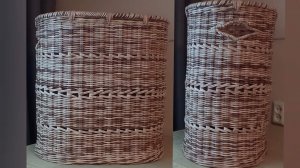 МК. Большой овальный короб из бумажной лозы. #114