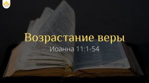 Возрастание веры // от Иоанна 11:1-54 // Иван Козорезов