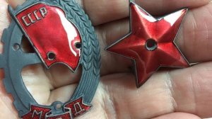 Реставрация знаков с горячей эмалью