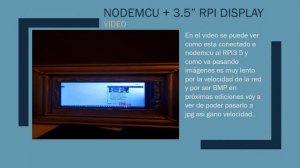 Nodemcu + TFT RPI 3.5" + Websocket + SPIFFS