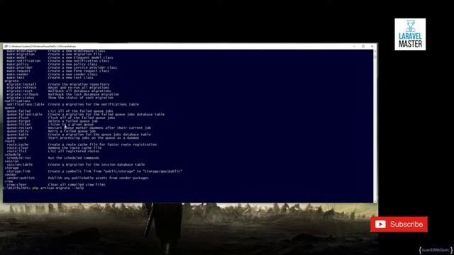 go through php artisan commands || rest api in laravel 5.8 || laravel master