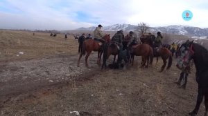 Жестокая игра кочевников КОК-БОРУ. Туша козла, боевые лошади - это надо видеть! [+ SUBTITLES]