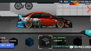 Прокачка SUBARU IMPREZA (Pixel car racer)