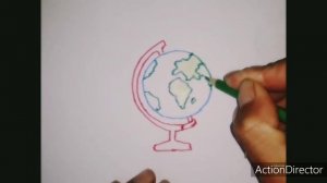 Как нарисовать глобус, просто рисуем, Урок рисования для детей ??