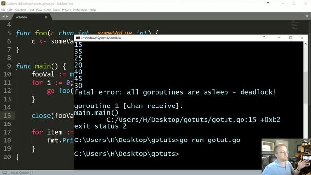 Buffering and Iterating over Channels - Go Lang Practical Programming Tutorial p.23 смотреть онлайн