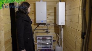 Коллекторная система отопления на основе газового и электрического котла
