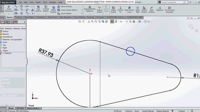 SOLIDWORKS tips and tricks MAKE PATH IN SKETCH | SOLIDWORKS SKETCH TUTORIALS