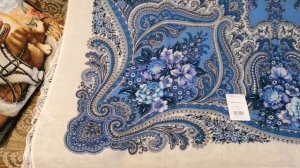 Павлопосадский платок "Костры осени".