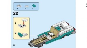 Сборка ретро лего машины по инструкции