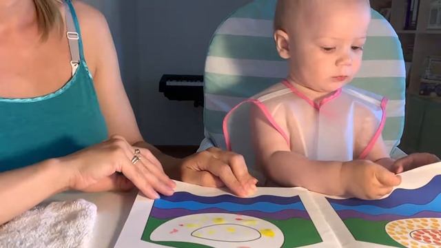 Рисуем пальчиками с малышом - 1 (Рисуем уточку) смотреть онлайн