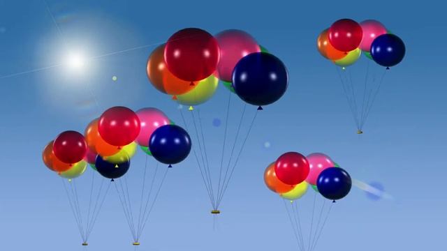 Воздушные шары фон футаж смотреть онлайн
