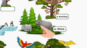 🌳 Let's go to the ZOO and learn ANIMALS for kids! | Wild animals vocabulary!  | Zoo animals for kid