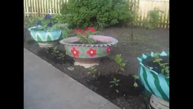 Поделки для сада-клумбы из покрышек