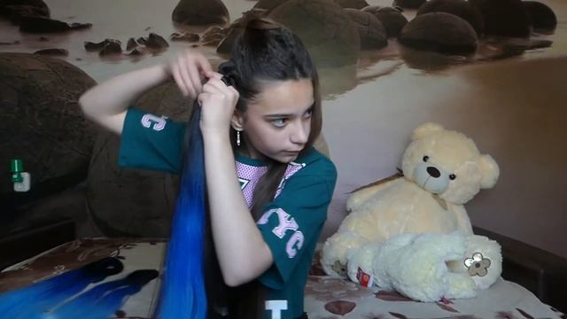 Как сделать причёску как у Ханны в клипе ПУЛИ // Причёска на выпускной // Причёска с канекалоном смотреть онлайн