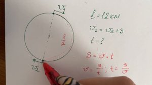 Текстовая задача на движение по окружности | ЕГЭ по математике профиль