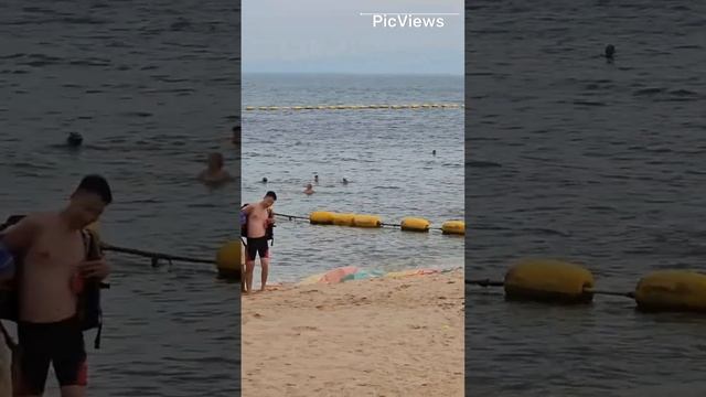 Паттайя Парк пляж. Паттайя. Таиланд. Обстановка на пляже море и погода сегодня 9 ноября 2023