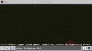 Как наложить эффект тошноты и слепоты в Майнкрафте ПЕ