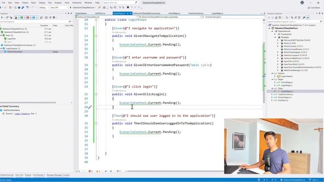Part 11 - Specflow step definition implementation in .NET Core