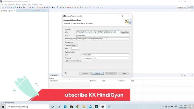 How to add GitHub Project to Eclipse ? | Importing Maven Projects from GitHub into Eclipse | Hindi смотреть онлайн