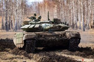 Танковый бой. Т-72Б3 РФ против Т-72М1 ВСУ.