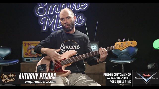 Fender Custom Shop 62 Jazz Bass (Aged Shell Pink) - EMPIRE MUSIC смотреть онлайн