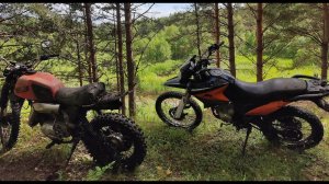 Иж Планета 5 и Irbis xr250   болото и возвращение, бездорожье после дождей