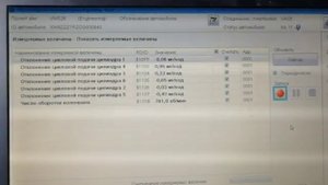Отклонение цикловой подачи на CRCA ремонт 3ех форсунок