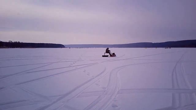 Мини снегоход для зимней рыбалки смотреть онлайн