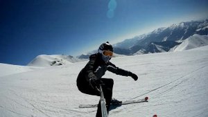 Гудаури Грузия, катаем на лыжах. Лучшая горнолыжка для фрирайда.