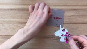 Брошь из бисера и кристаллов «Волшебный единорог» | мастер класс по изготовлению броши | unicorn