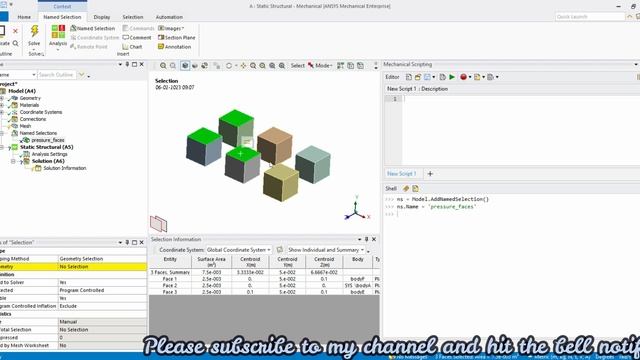 8 Named Selection | Automate the boring stuff in Ansys Mechanical | Ansys Python Scripting Tutorial