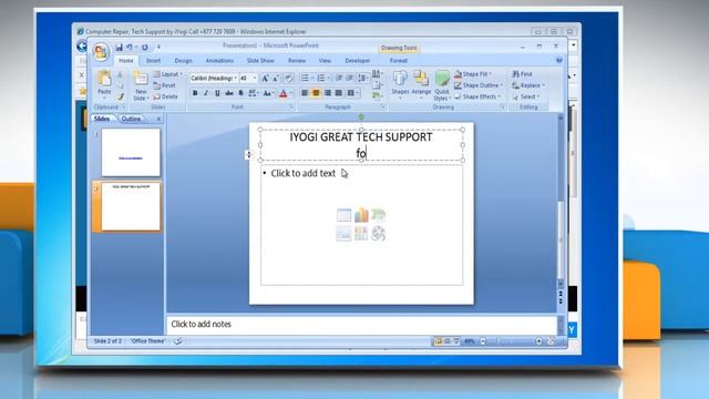 Microsoft® PowerPoint 2007: Add hyperlinks to presentation on Windows® 7? смотреть онлайн
