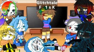 Sans AU's React to... || bad apple FRISK AU || Gacha Reaction