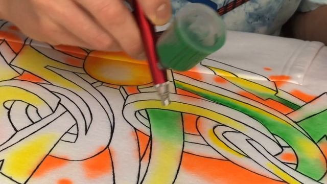 Роспись худи аэрографом и красками по ткани смотреть онлайн