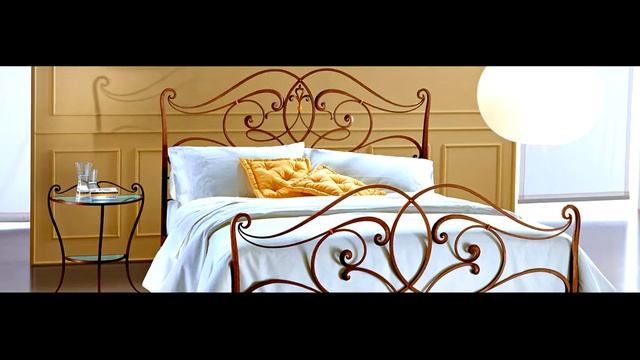 Красивая кованая кровать для современного интерьера дизайн пример модель идея вариант купить в Днеп смотреть онлайн