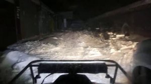Тест светодиодной балки 120W на снегоходе Буран 640А