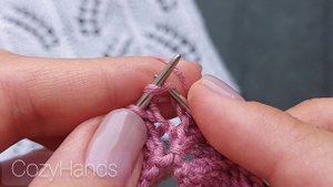 Нежный ажурный узор спицами Оливковые ветви для вязания джемперов, летних топов, палантинов