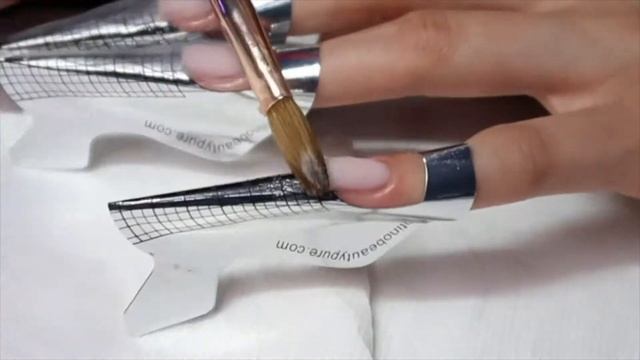 SCULPTING STILETTO NAILS // on myself!! смотреть онлайн