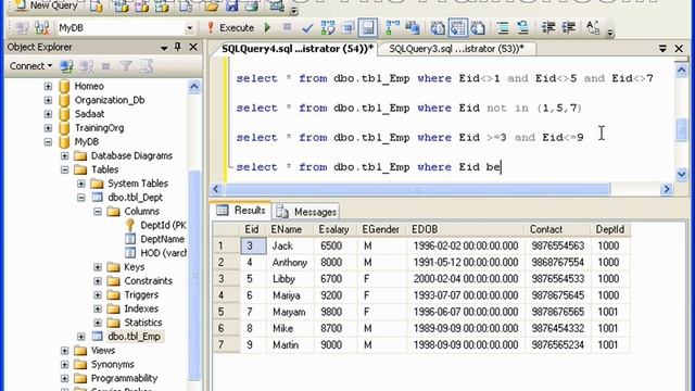 Where Clause In MS Sql Server (6 of 15)