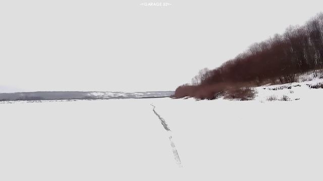 На Иже по льду реки Ока! Открыл мото-сезон 2021. смотреть онлайн