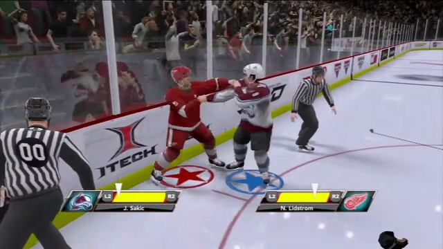 NHL 2K9 Fight (PS3) Joe Sakic vs. Nicklas Lidström смотреть онлайн