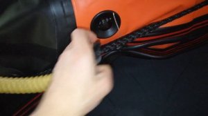 Лодка ПВХ Риф Reef Тритон 370 Skat НДНД (пластиковый транец) Оранжево-черная