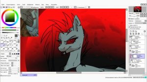 【 MLP Speedpaint 】-  Bloody night  - Paint Tool SAI