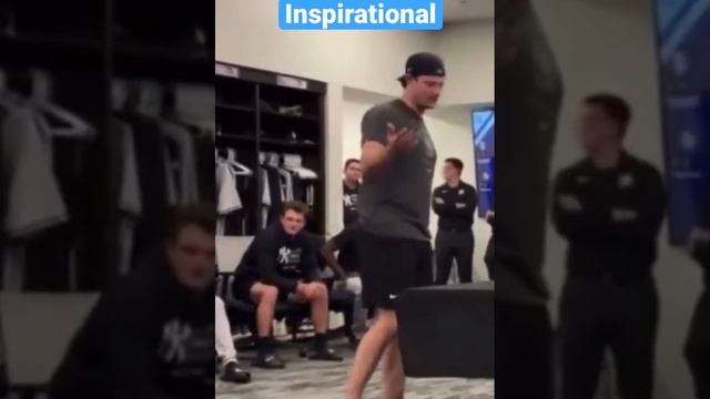 Gerrit Cole giving the New York Yankees an inspirational speech before the playoffs.