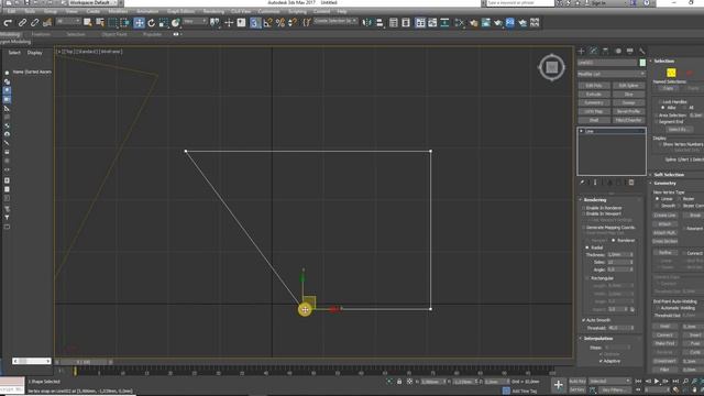 Создание и редактирование линий в 3Ds Max